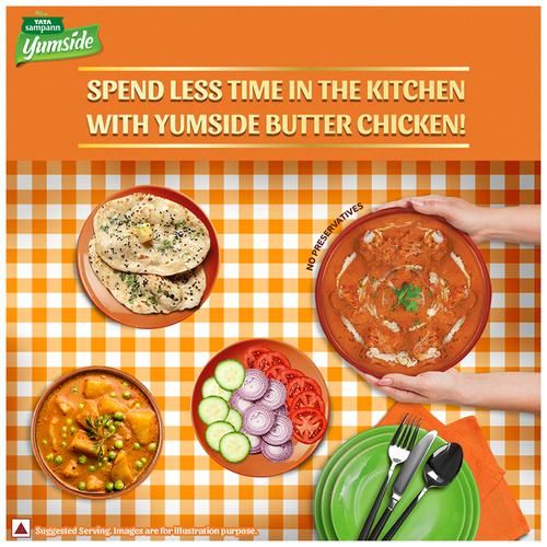 Tata Sampann Yumside Delhi Style Butter Chicken - Ready To Eat Meal, 285 g-8.webp